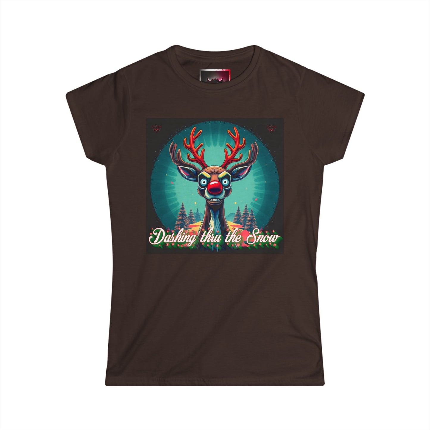 Dashing Thru the Snow Women's T-Shirt - Festive Holiday Design