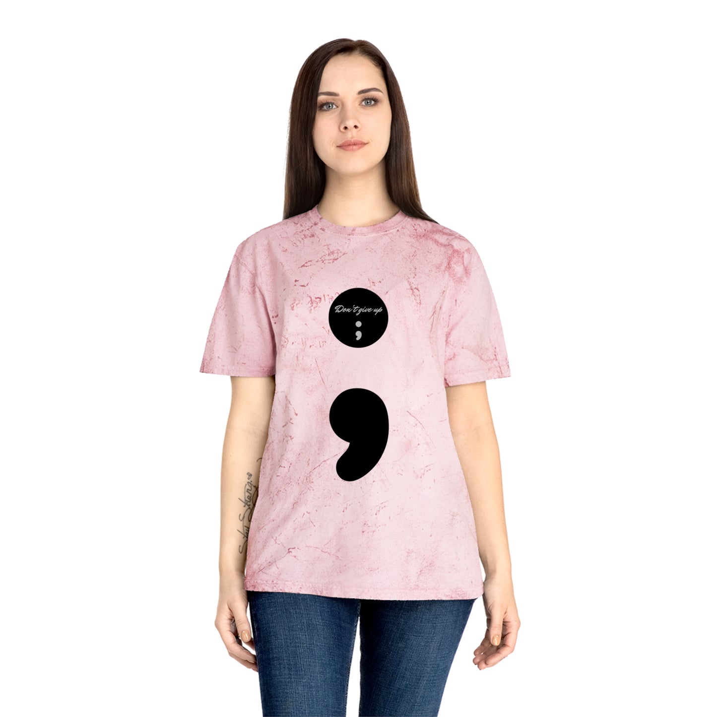 Semicolon/Don't Give Up-T-Shirt