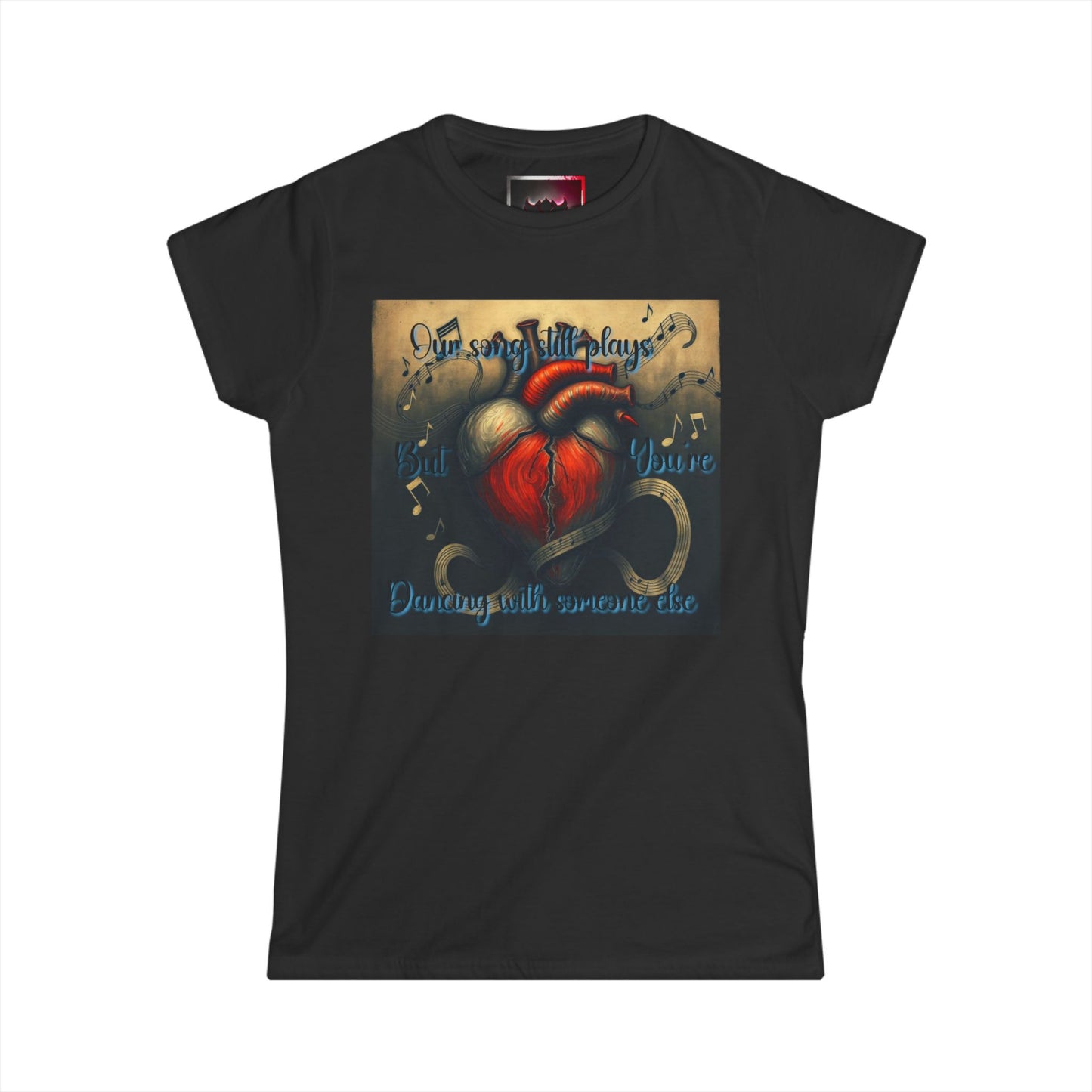 Heartfelt Women's Softstyle Tee - 'Our Song' Music Design