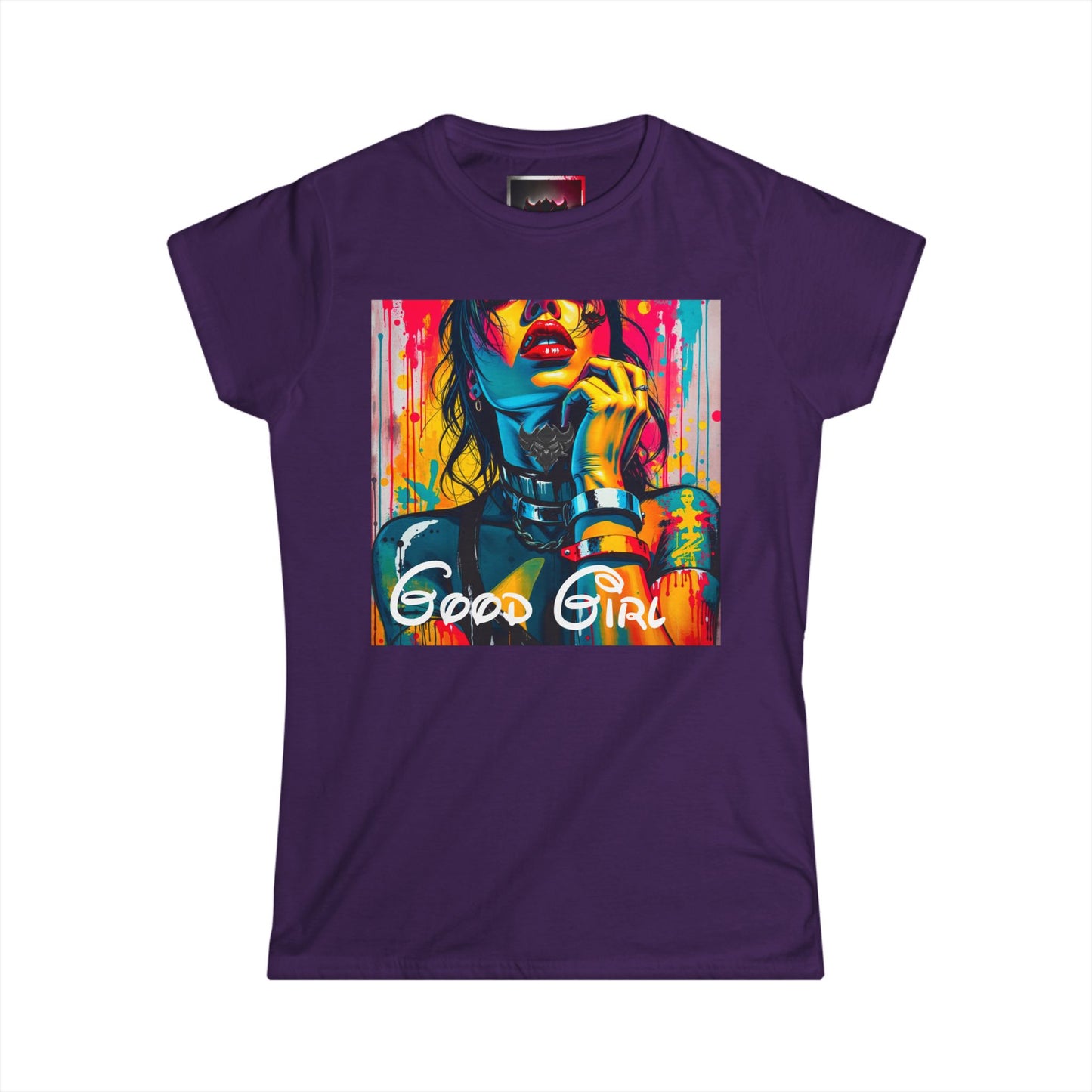 "Good Girl" Women's Graphic Tee - Stylish and Vibrant Art Shirt