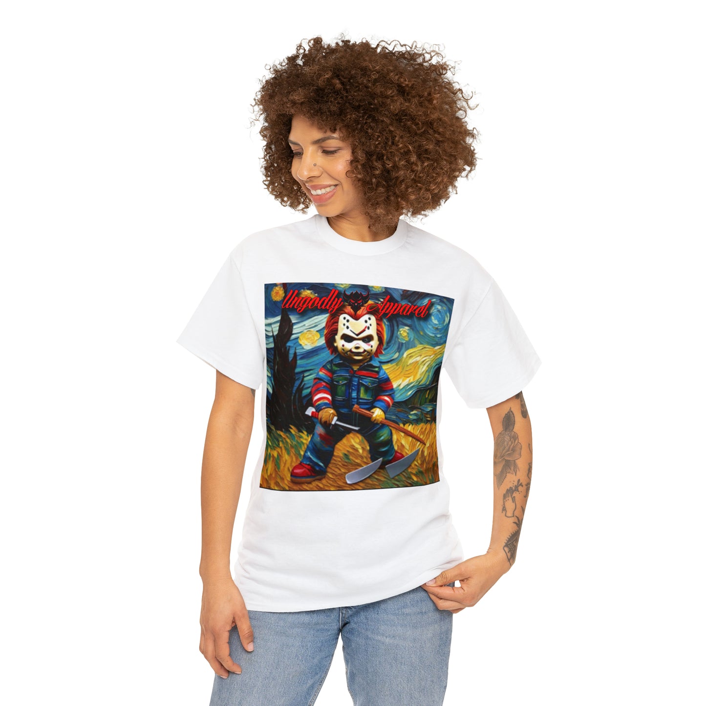 "Chucky/Jason Starry Night" T-Shirt