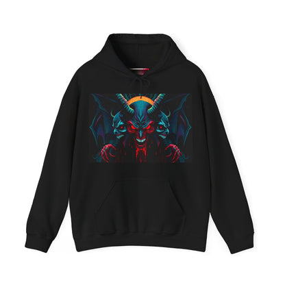 Chill of Darkness Hoodie - Unisex Heavy Blend™ Sweatshirt with Demon Design