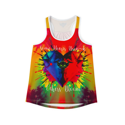 Vibrant Heart Art Women's Tank Top - Perfect for Summer Celebrations