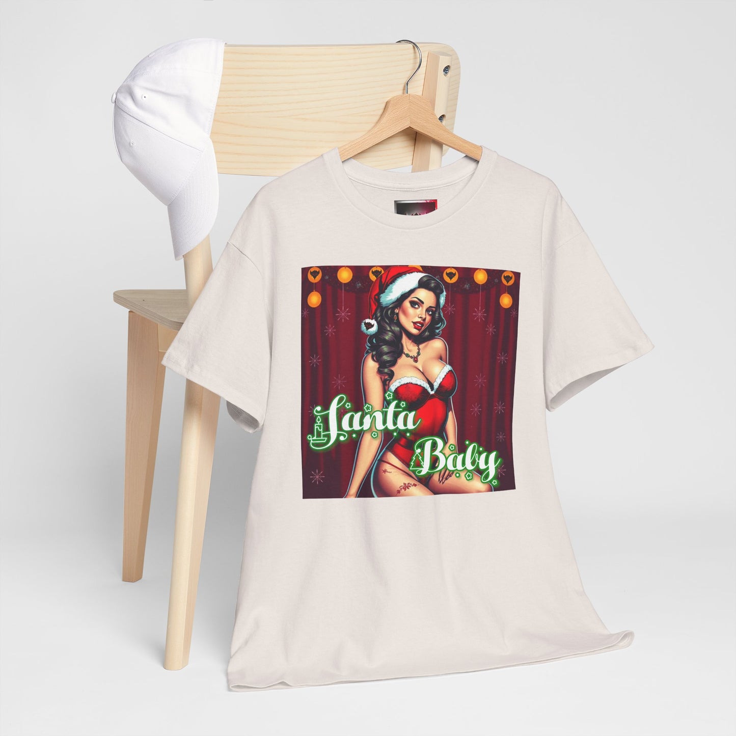 Santa Baby Unisex Heavy Cotton T-Shirt | Festive Holiday Shirt