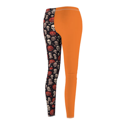 Women's "Halloween Pumpkin & Skulls" Leggings