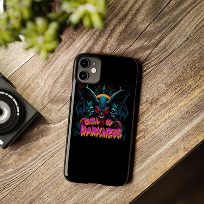 Chill of Darkness Slim Phone Case - Gothic Demon Design