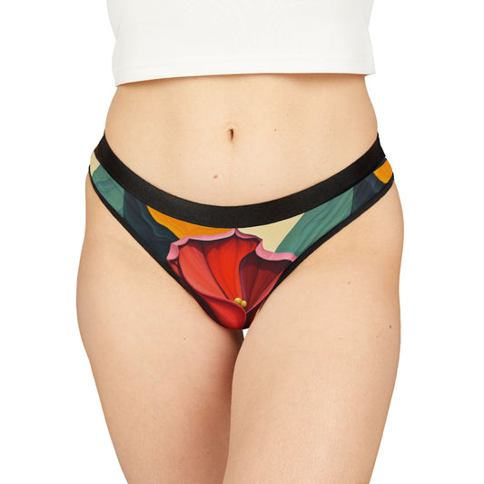 Vibrant Floral Women's Thongs - Stylish & Comfortable Lingerie