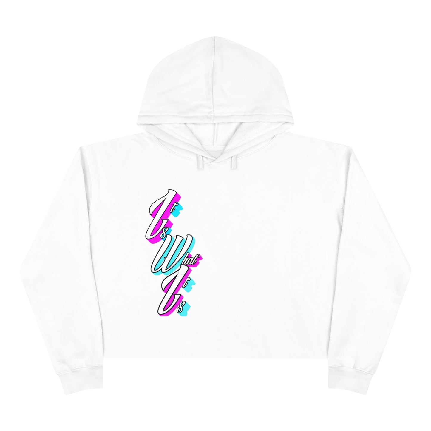 Women's "It is what it is" Crop Hoodie