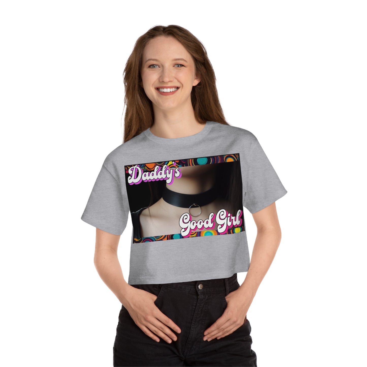 Champion "Daddy's Good Girl" Cropped T-Shirt