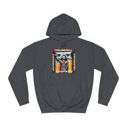 Unisex College Hoodie - 'Untameable' Graphic Design for Trendy Comfort