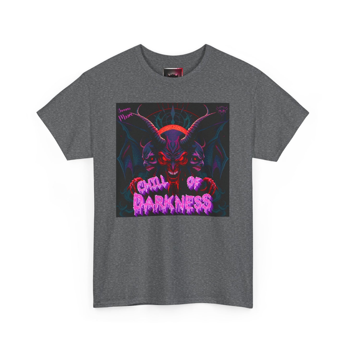 'Chill of Darkness' Graphic Unisex Heavy Cotton T-Shirt