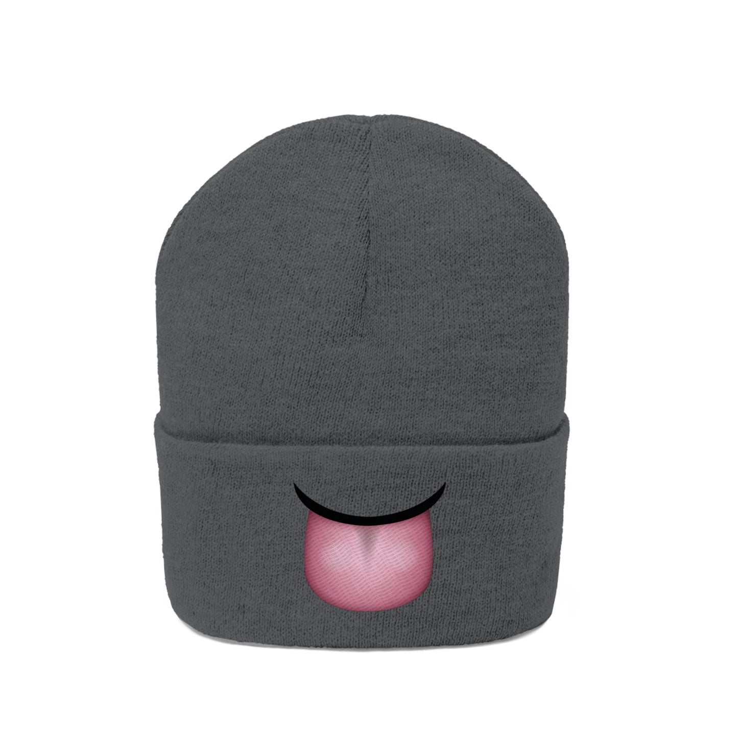 "Tongue Emoji" Knit Beanie