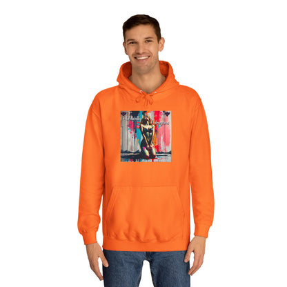 "Obediently Outrageous" Artistic Unisex College Hoodie - Unique Urban Design