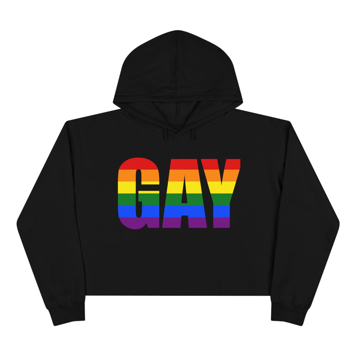 Women's "Gay" Crop Hoodie