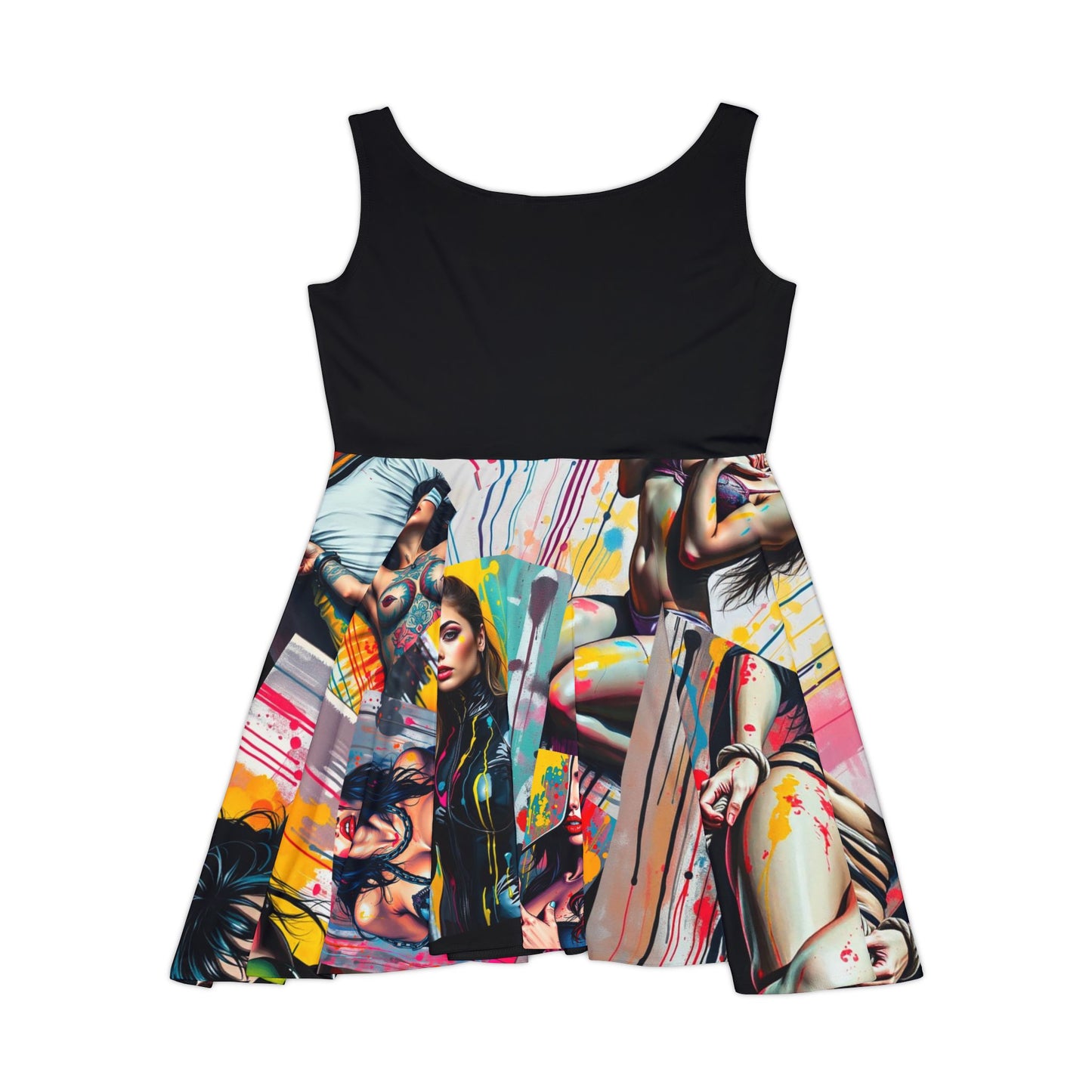 "Ungodly Fetish" Bold Women's Skater Dress - Edgy Art Design by Ungodly Apparel