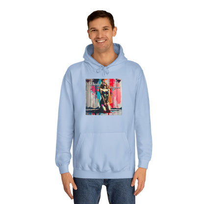 "Obediently Outrageous" Artistic Unisex College Hoodie - Unique Urban Design