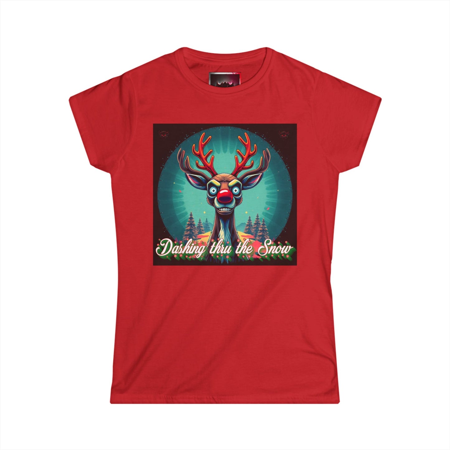 Dashing Thru the Snow Women's T-Shirt - Festive Holiday Design