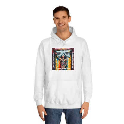 Unisex College Hoodie - 'Untameable' Graphic Design for Trendy Comfort