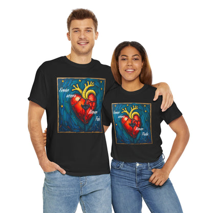 Heart Art Unisex Heavy Cotton Tee - "Some scars never fade"