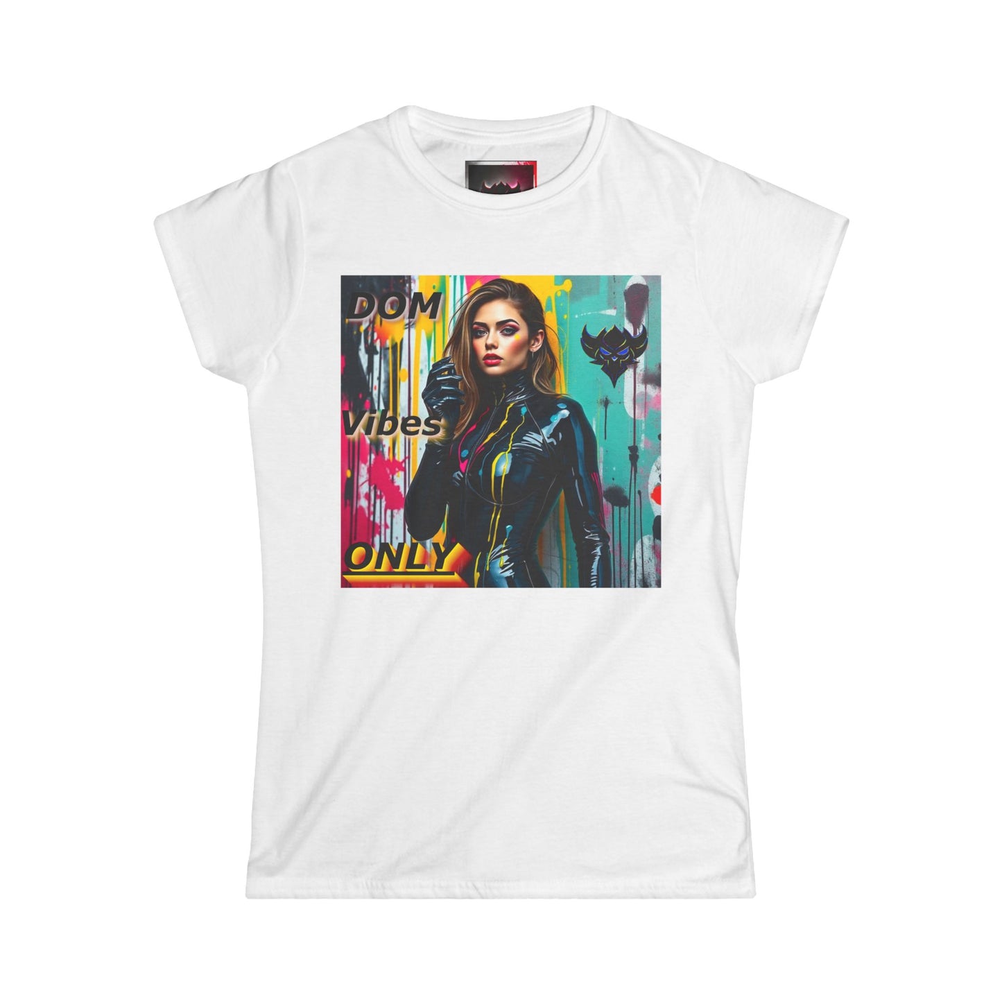 "Dom Vibes" Women's Softstyle Tee - Bold Graphic Tee for Confident Women