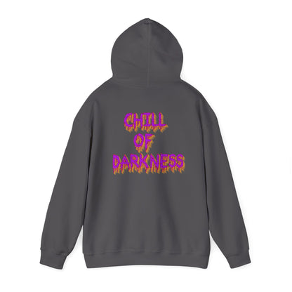 Chill of Darkness Hoodie - Unisex Heavy Blend™ Sweatshirt with Demon Design