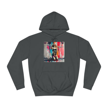 "Obediently Outrageous" Artistic Unisex College Hoodie - Unique Urban Design