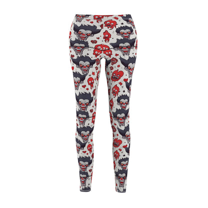 Women's Edgy Skull Print Leggings for Casual Wear