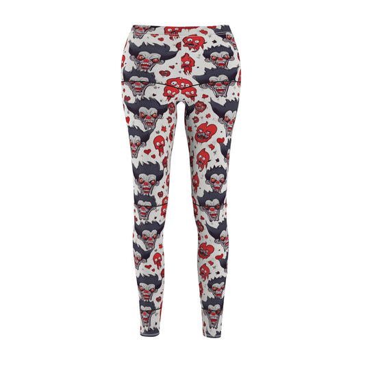 Women's Edgy Skull Print Leggings for Casual Wear