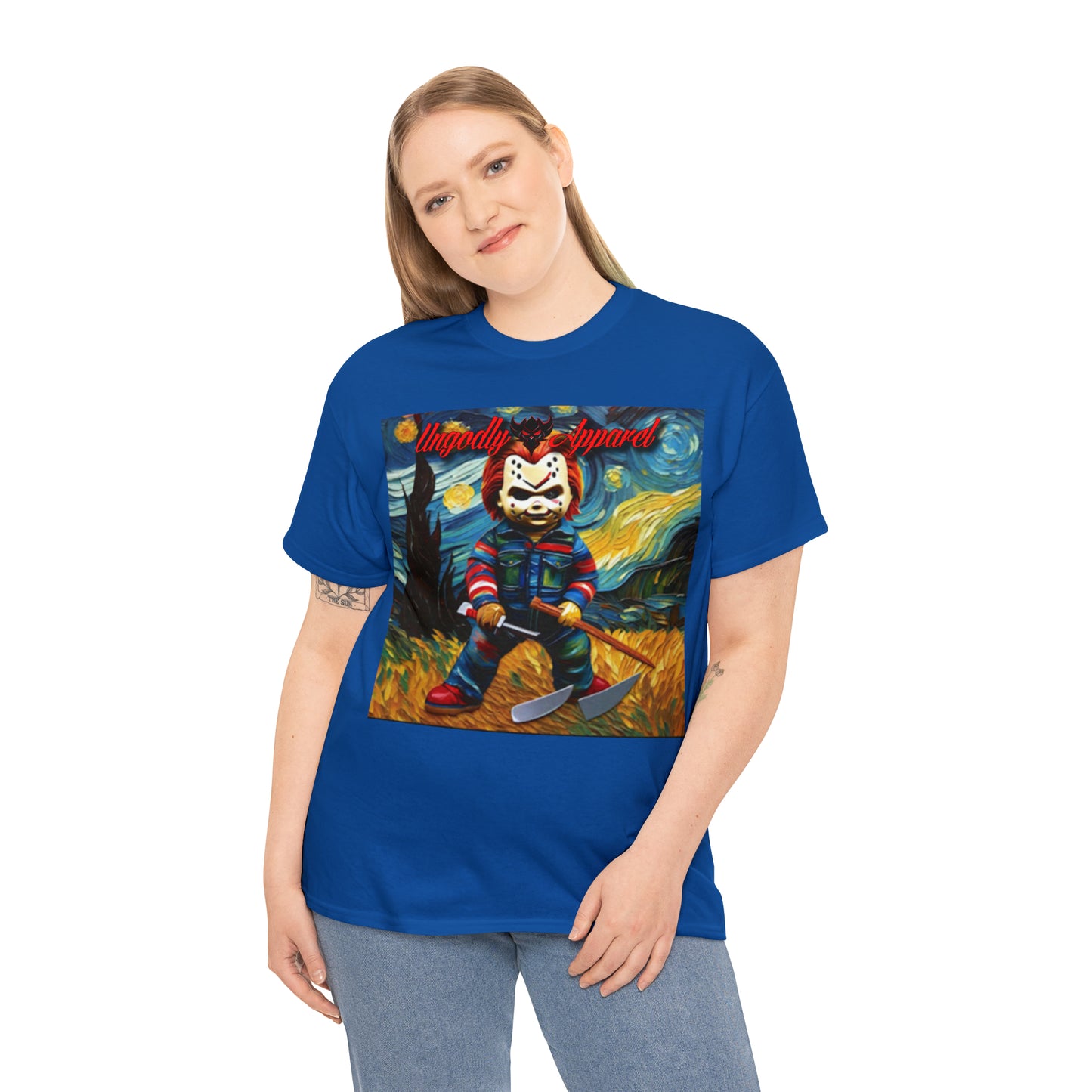 "Chucky/Jason Starry Night" T-Shirt