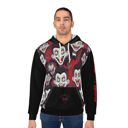 Halloween Vampire Print Unisex Pullover Hoodie