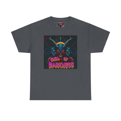 Embroidered Heavy Cotton T-Shirt - "Chill of Darkness" Monster Graphic