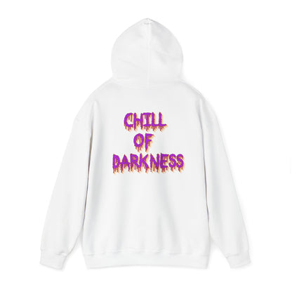 Chill of Darkness Hoodie - Unisex Heavy Blend™ Sweatshirt with Demon Design