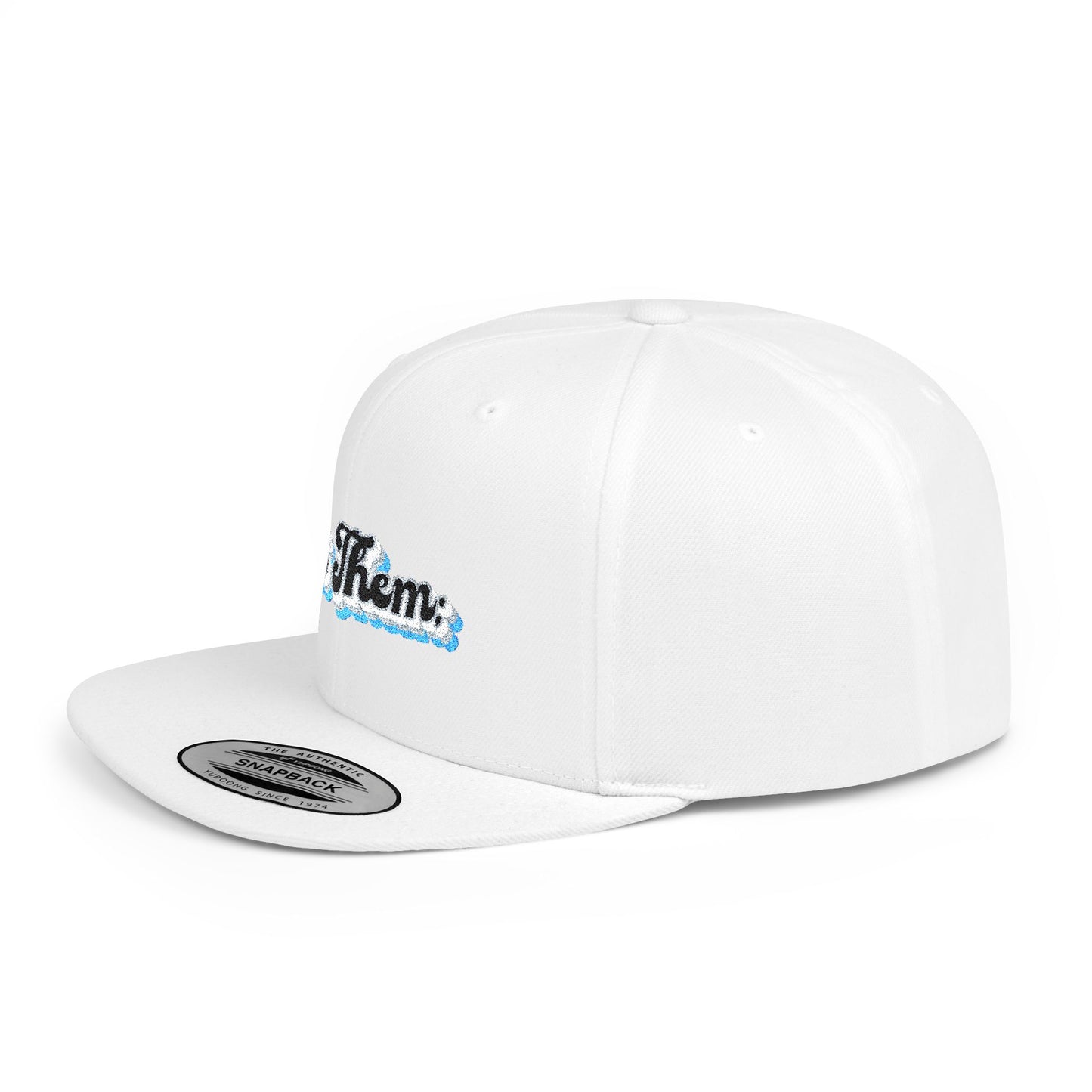 "Let Them;" Wave Flat Bill Snapback Hat - Stylish Beach Vibes for Summer Adventures