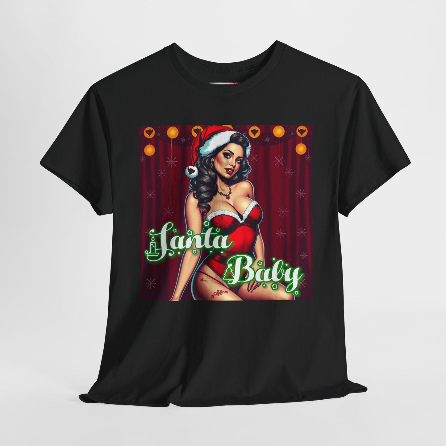 Santa Baby Unisex Heavy Cotton T-Shirt | Festive Holiday Shirt