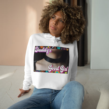 Women's "Daddy's Good Girl" Crop Hoodie