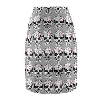 Women's "Skull Pencil Skirt