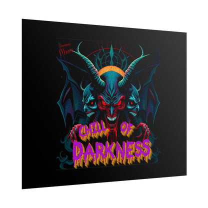 Chill of Darkness Poster - Edgy Wall Art for Halloween & Gothic Decor