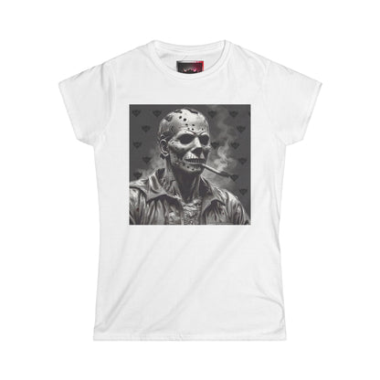 Hockey Mask Smoking Tee - Unisex Heavy Cotton T-Shirt