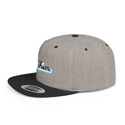 "Let Them;" Wave Flat Bill Snapback Hat - Stylish Beach Vibes for Summer Adventures