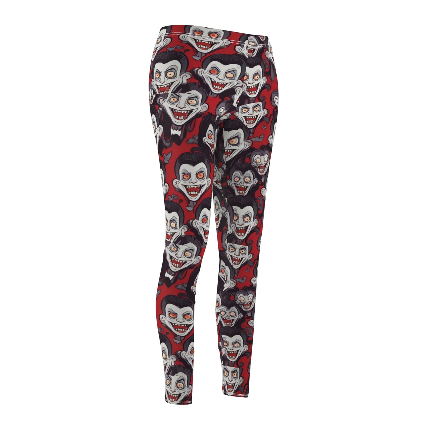 Women's Halloween Vampire Print Leggings - Fun & Spooky Activewear