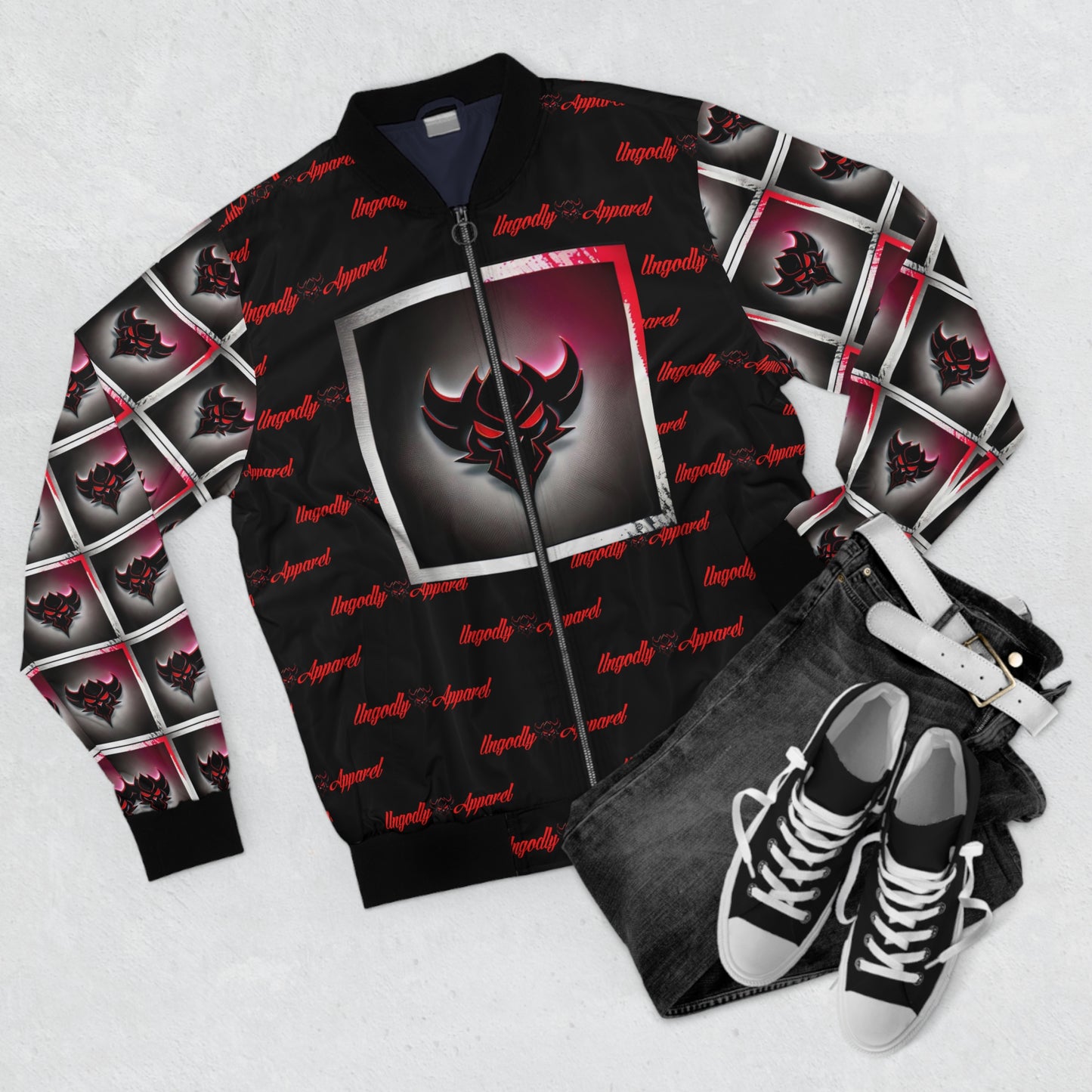 Men's "Built Different x Ungodly Apparel Mash-Up" Bomber Jacket