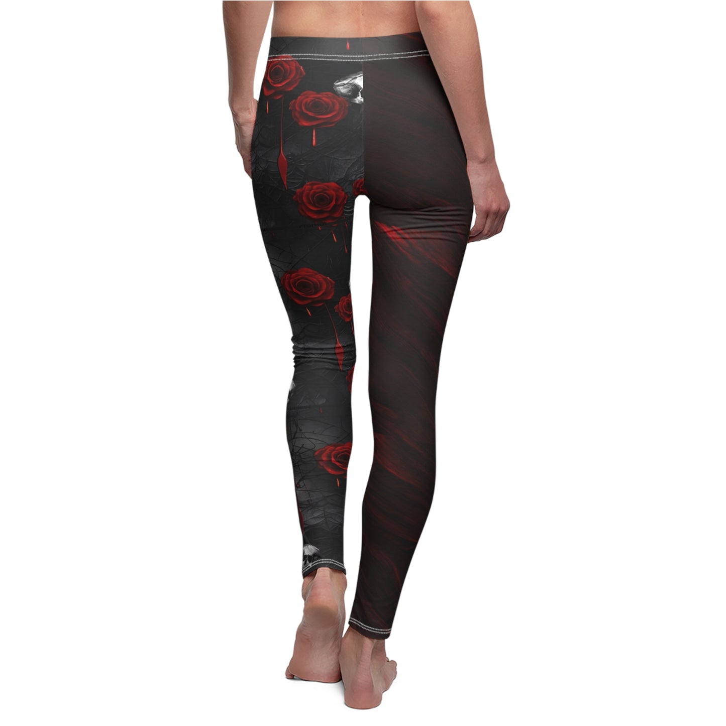 Women's "Skull and Roses" Leggings