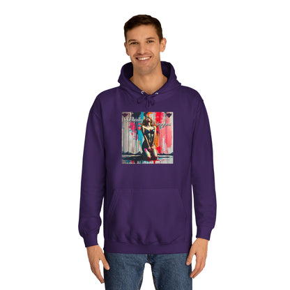 "Obediently Outrageous" Artistic Unisex College Hoodie - Unique Urban Design