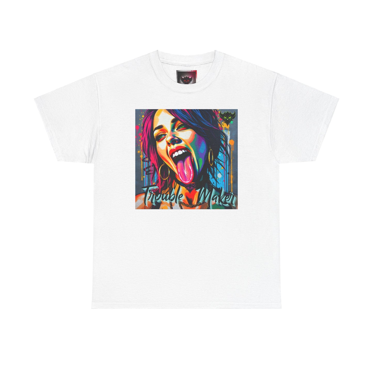 Colorful "Trouble Maker" Unisex Heavy Cotton Tee