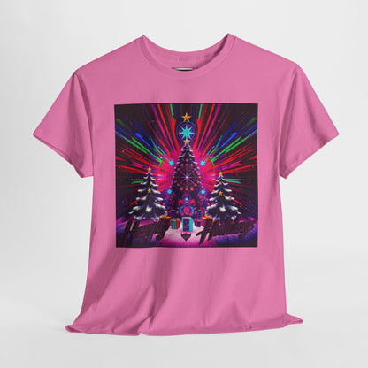 Christmas Tree Lights Unisex Heavy Cotton T-Shirt