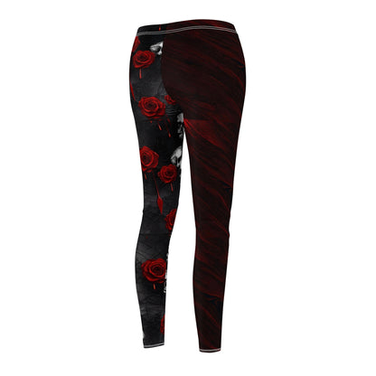 Women's "Skull and Roses" Leggings