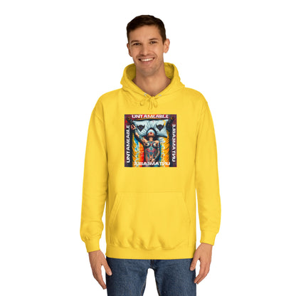 Unisex College Hoodie - 'Untameable' Graphic Design for Trendy Comfort