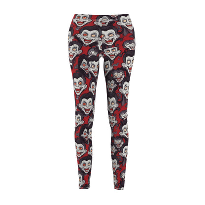 Women's Halloween Vampire Print Leggings - Fun & Spooky Activewear