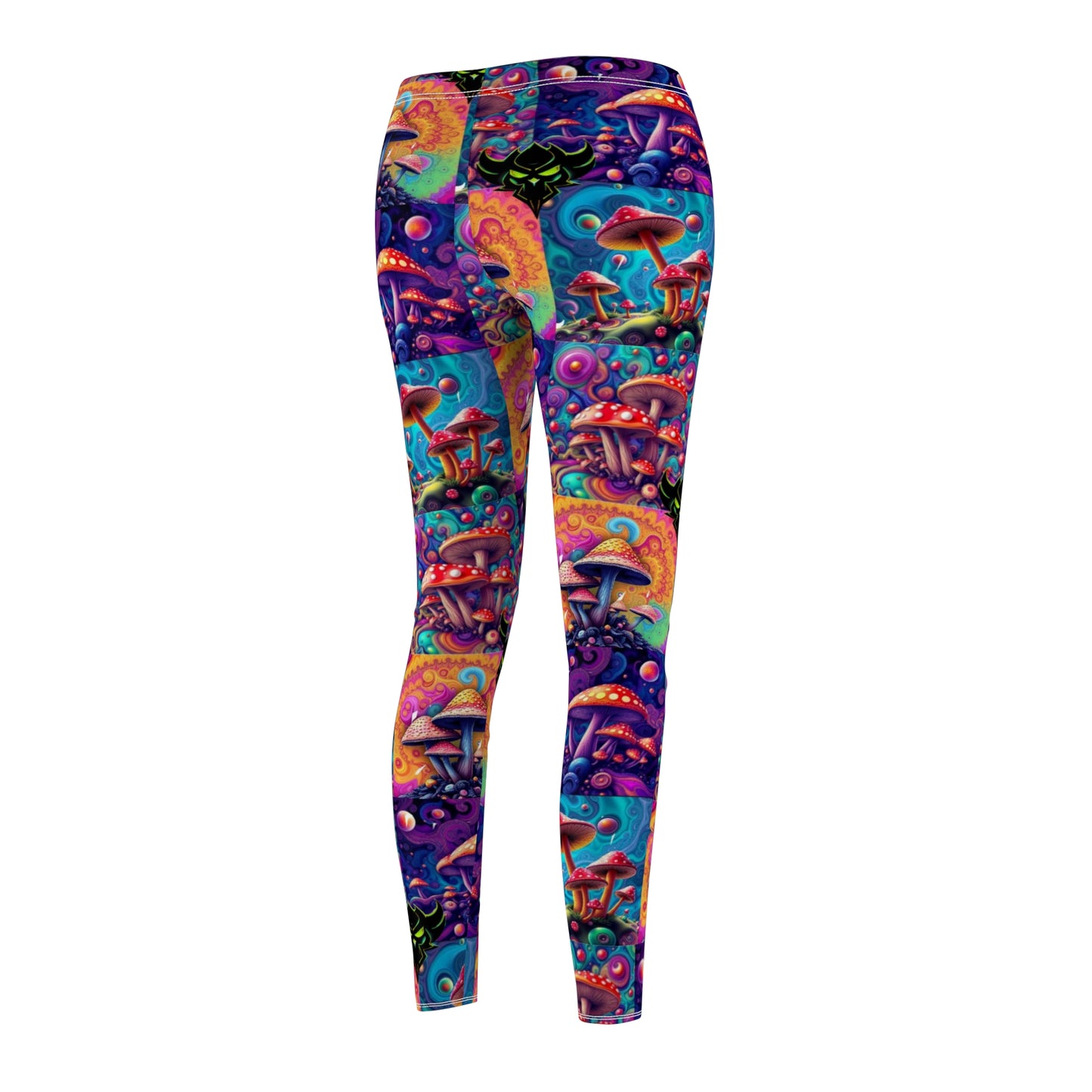 Psychedelic Mushroom Print Leggings for Women - Colorful Casual Activewear