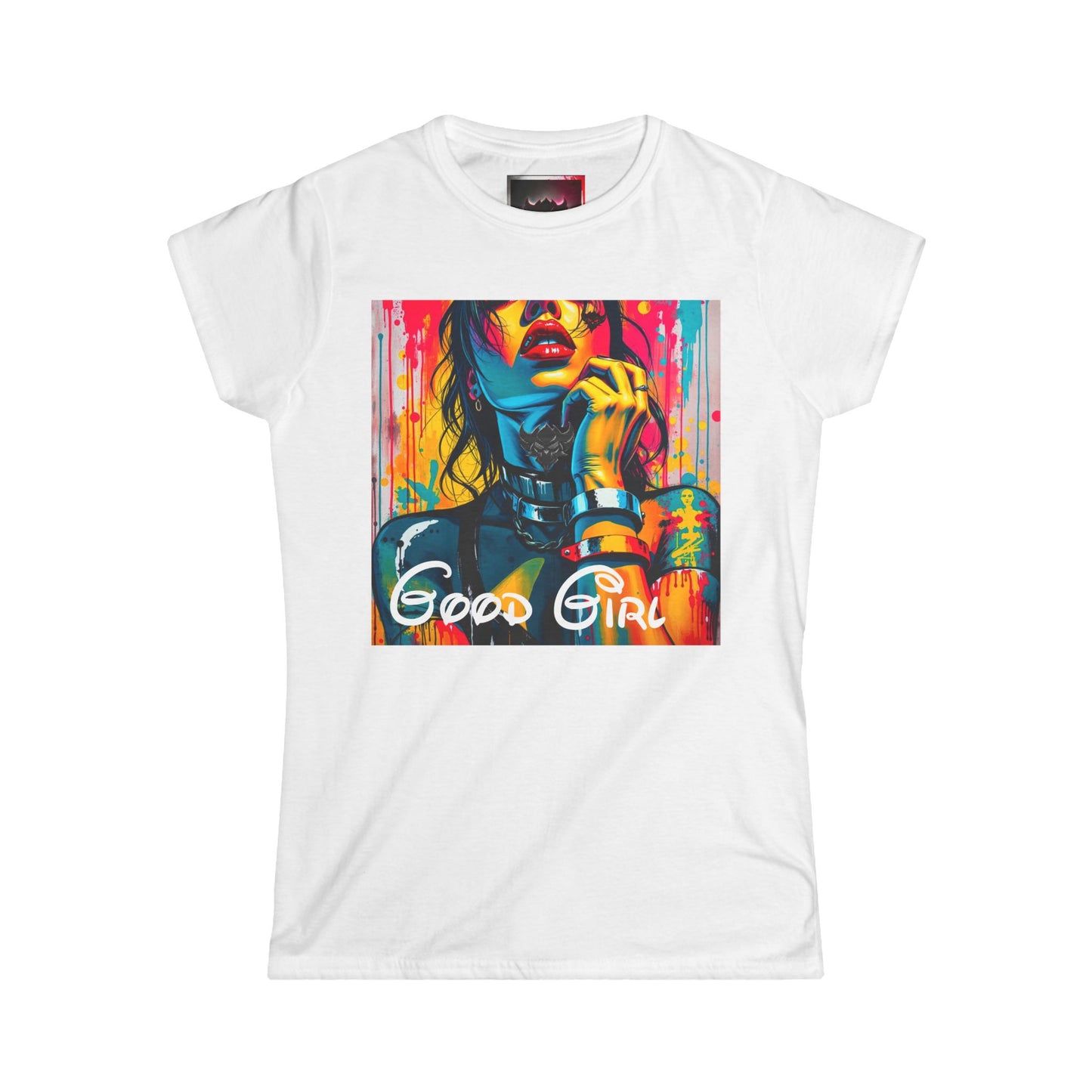 "Good Girl" Women's Graphic Tee - Stylish and Vibrant Art Shirt